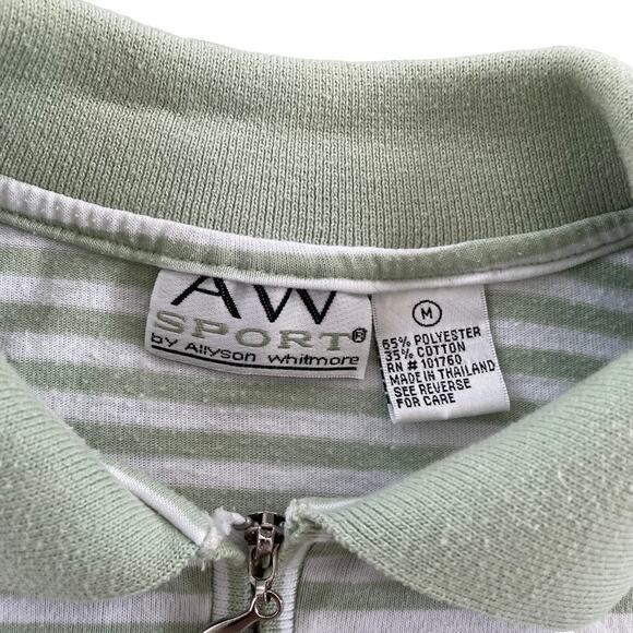 Vintage Alison Whitmore Sport Polo Quarter Zip Shirt M - Picture 3 of 4